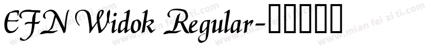 EFN Widok Regular字体转换